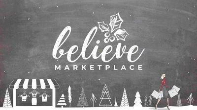 Cornerstone believe marketplace, featuring gifts for the holiday season.