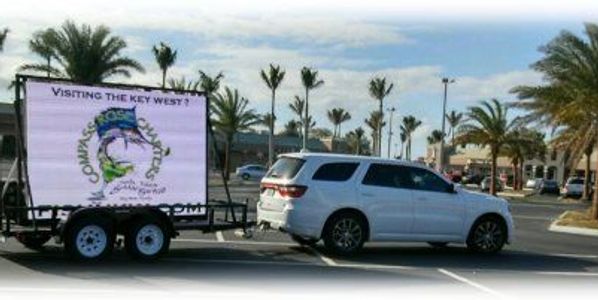 led trailer with truck
