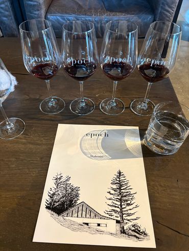 Wine Flight at epoch in Paso Robles, CA
