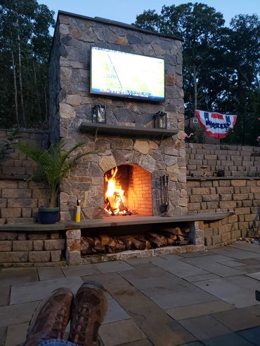 Outdoor entertaining space