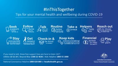 #InThisTogether ways to support mental health in our community during COVID-19