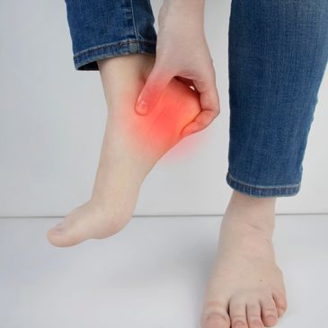 Painful walking or sharp heel pressure