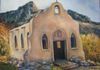 "Church on the Movie Set" Oil on Canvas (sold)