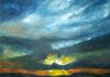 "Sunset Over Davis Mountains" Oil on Canvas (sold)