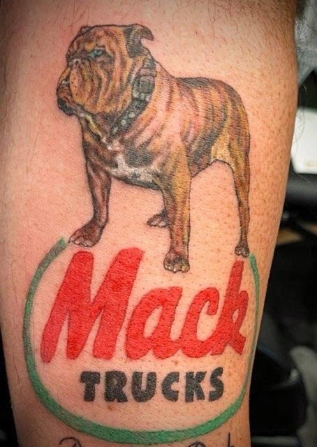 mack truck bulldog tattoo