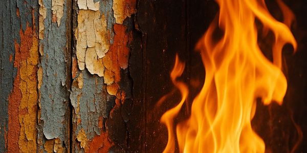 Old legacy paints in multilayers or that are flaking and peeling are a hazard for fire and smoke