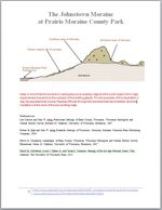 cutaway diagram of a terminal moraine -  the Johnstown Moraine at Prairie Moraine Park