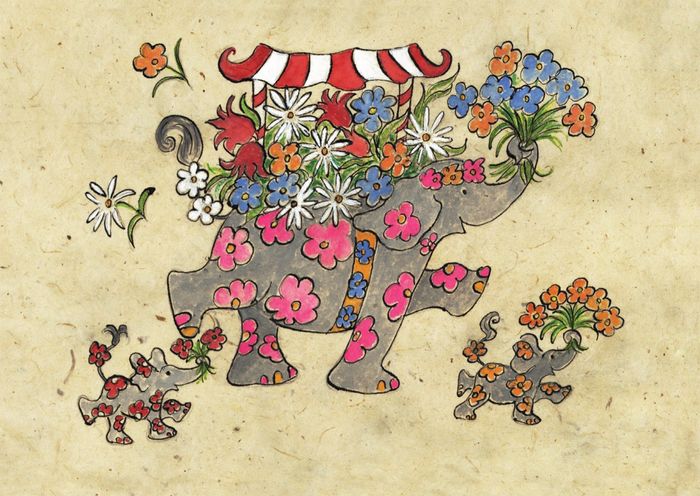 Elephant Greeting Card