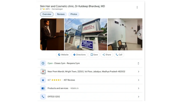 Skin Hair and Cosmetic clinic, Dr Kuldeep Bhardwaj, MD in Wright Town Jabalpur Madhya Pradesh 482002