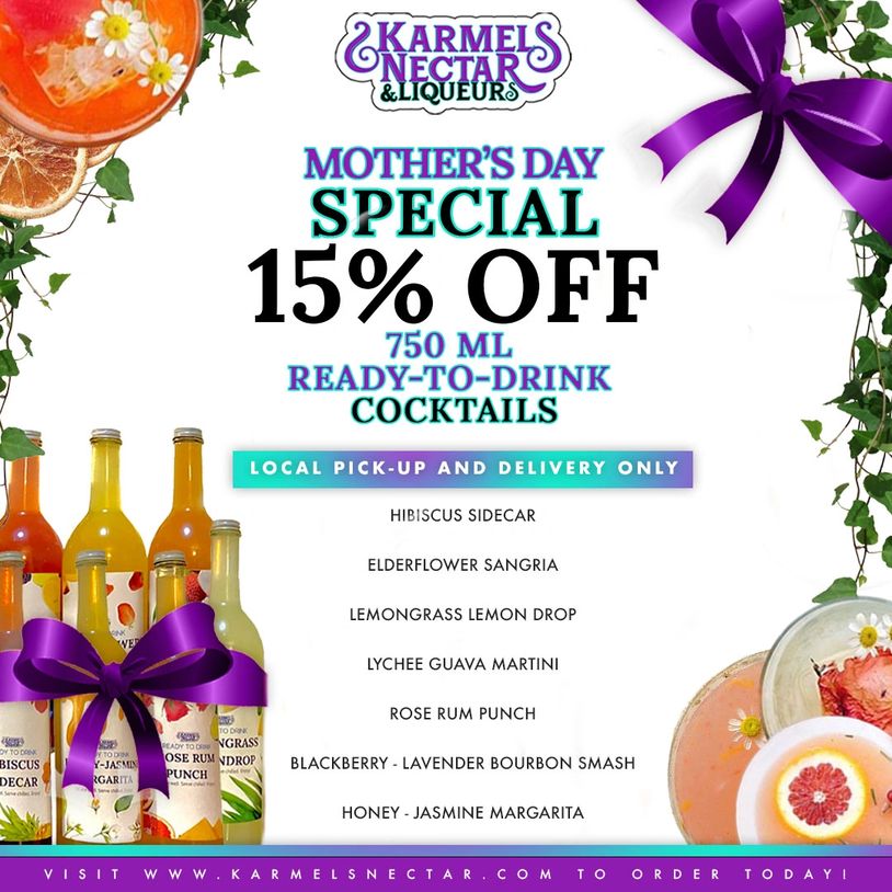 *PRE-ORDER ONLY* 
Take 15% off all 750 ml size cocktails.
Sale ends May 5, 2022