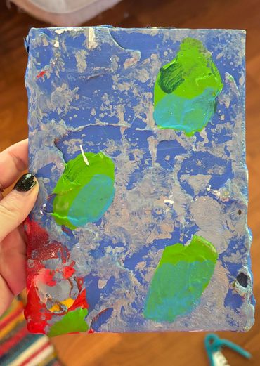 acrylic paint on board 