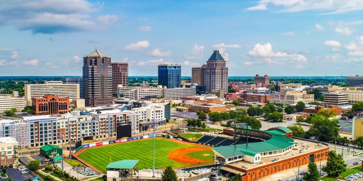 Greensboro skyline