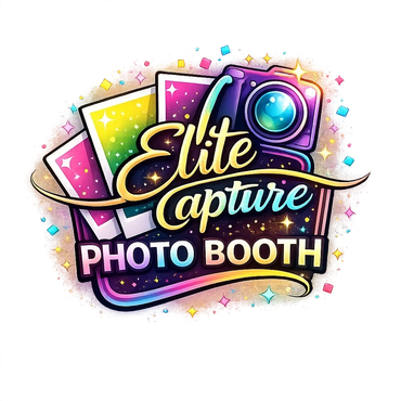 Colorful logo for Elite Capture Photo Booth.