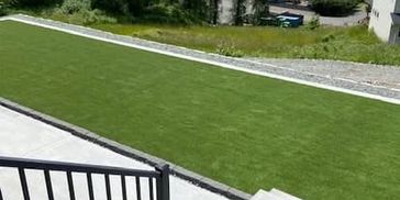 Durable and low-maintenance artificial turf installation, residential and commercial spaces. 