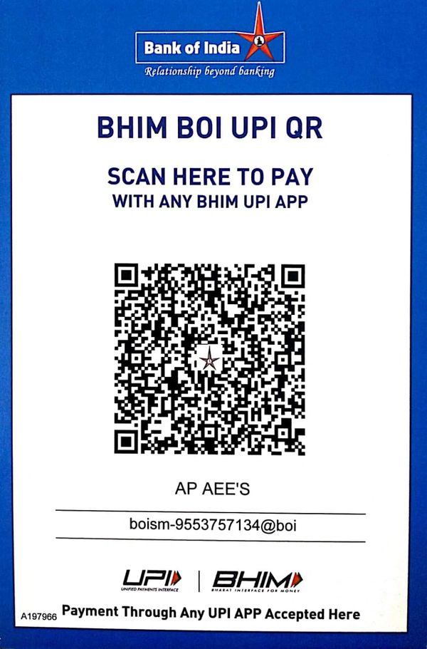 Scan the QR Code using any UPI APP and kindly pay the APAEEA WG District Annual Membership for the y