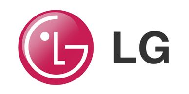LG company logo with a stylized face in a red circle.
