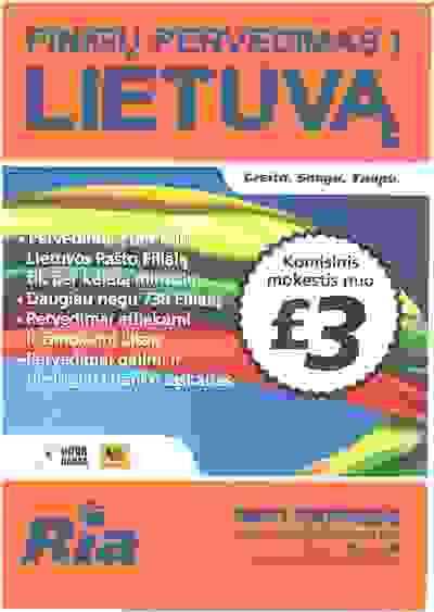 send money to Lietuva