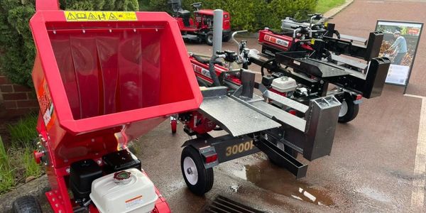 Redgum range of splitters and chippers.