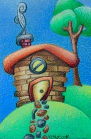 "House in The Wood"
Mini - size 2x3