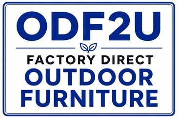 Logo for ODF2U, a factory direct outdoor furniture brand.
