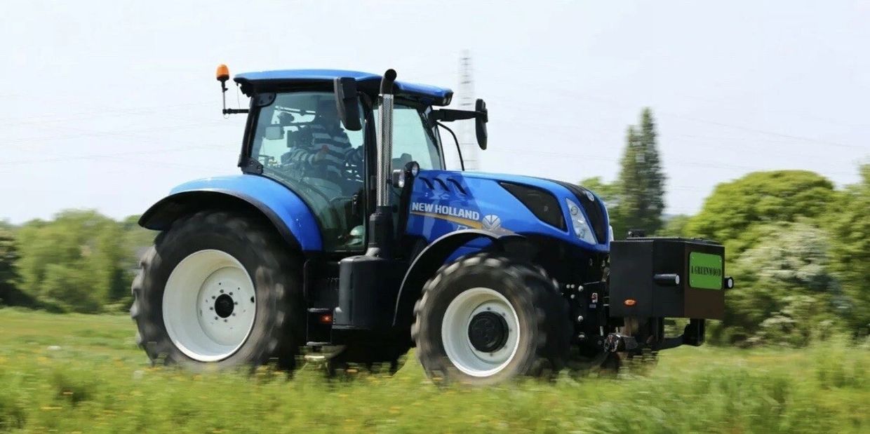 New Holland polished Stainless Steel Exhaust guard