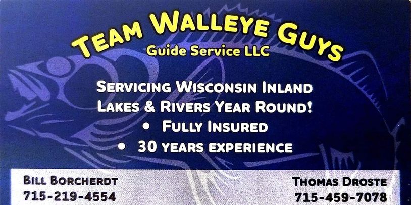 All Eyes on Fishing fishing guide service index for Wisconsin and Team Walleye Guys guide services.
