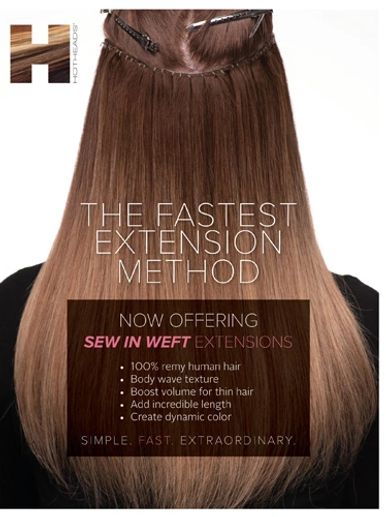 sew in weft extensions, hotheads, customized color , blending