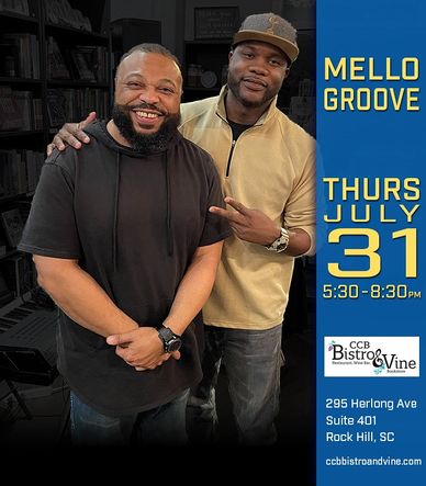 Join the Mellogroove Duo (Brandon Stevens & Jerry 'Midas' Hardison) for a variety of music, drinks, 