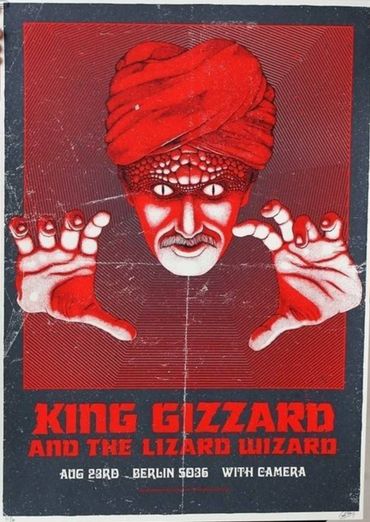 King Gizzard Berlin 2016 Poster Carlo Vivary