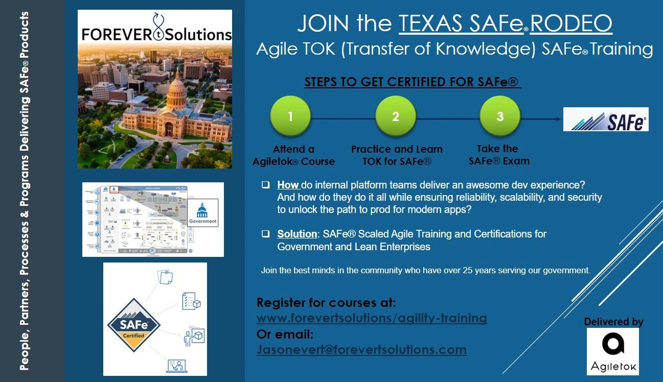 State Agency Flyer for SAFe Training