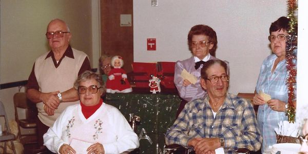 Meals on Wheels, Christmas, Senior Dining, 1970's, Wheel Chair, lunch