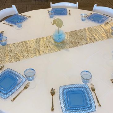 Table decor with custom centerpieces