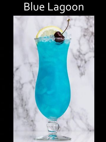 the best Blue Lagoon cocktail in Horley Surrey