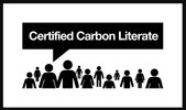 Certified Carbon Literate logo with diverse human figures.