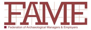Logo of Federation of Archaeological Managers &amp; Employers.