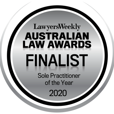 Lawyers Weekly Australian Law Awards Finalist Sole Practitioner of the Year 2020