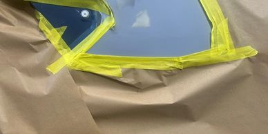 Preparation for a paint scratch repair