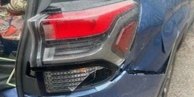 bumper and panel repair to Subaru