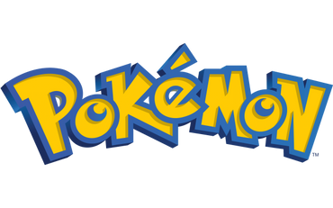 The colorful Pokémon logo with bold yellow and blue letters.