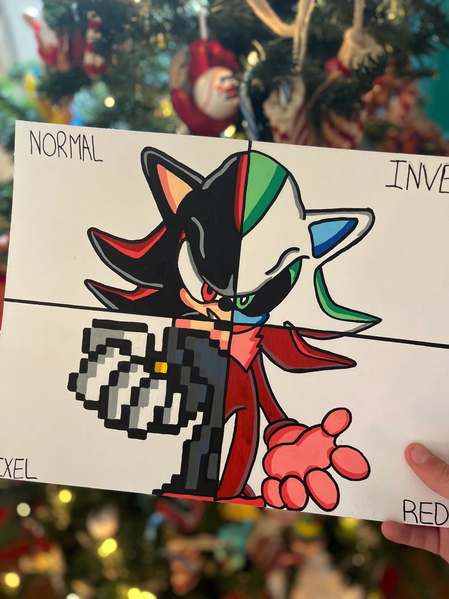 Shadow In 4 Different Styles Drawing