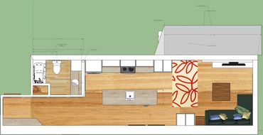 Section bigénérationnelle à intégrer dans une maison pour une personne