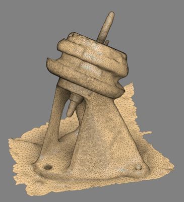 3d scanned engine mount
