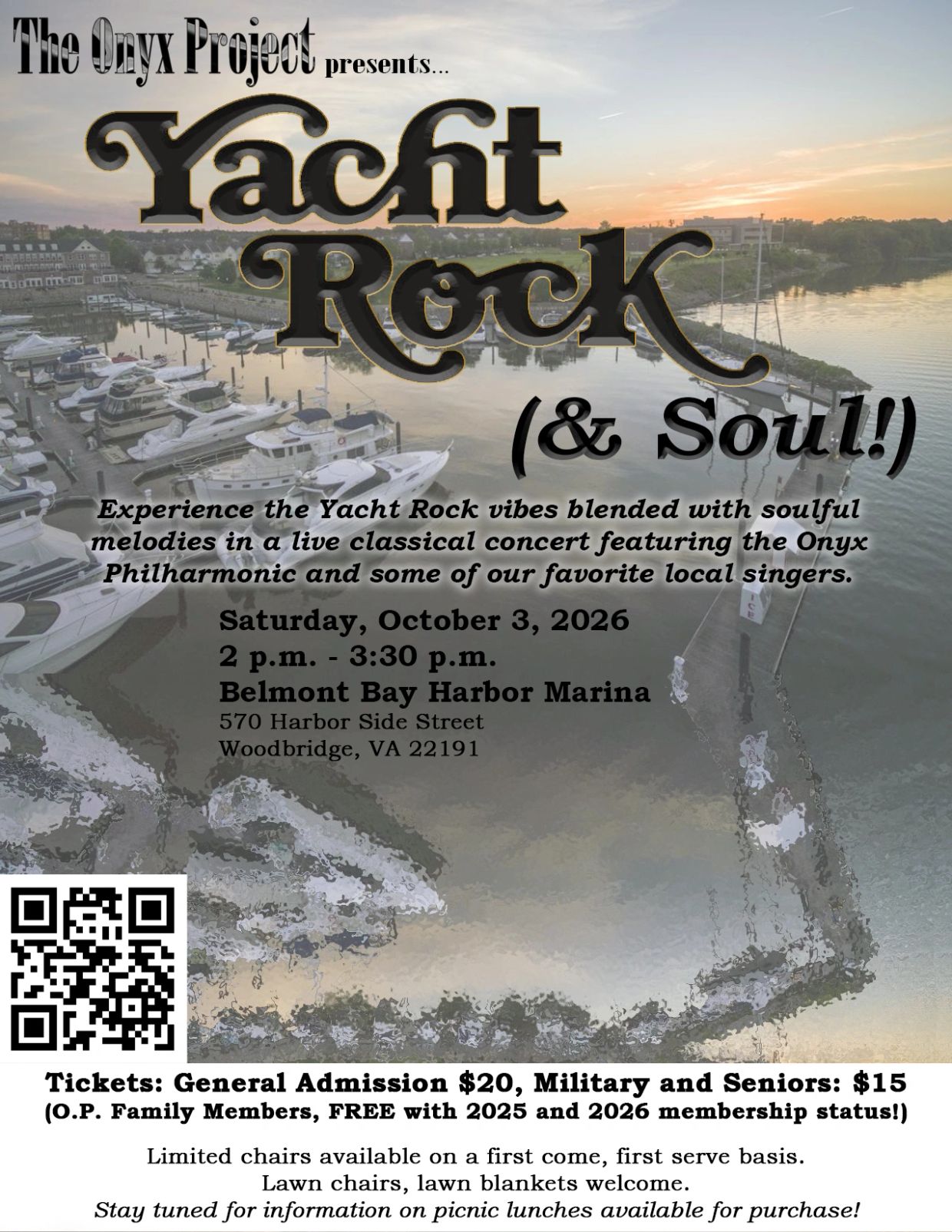 Yacht Rock &amp; Soul live concert advertisement.