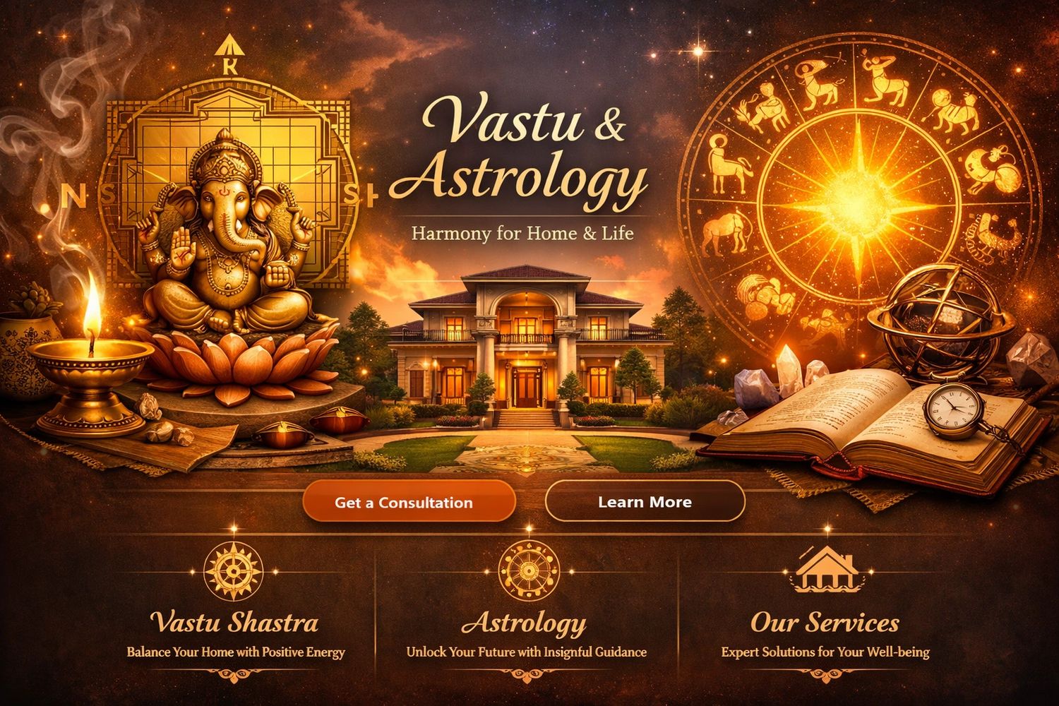 Vastu and astrology services for home harmony and life balance.