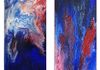 EMPTY SPACES -  acrylic deep canvas  50 x 100cm   £190 each 