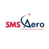 Logo of SMS Aero featuring a stylized airplane wing and text.