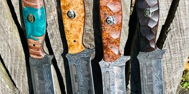 Custom DAMASCUS KNIVES 