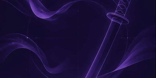 Purple samurai sword