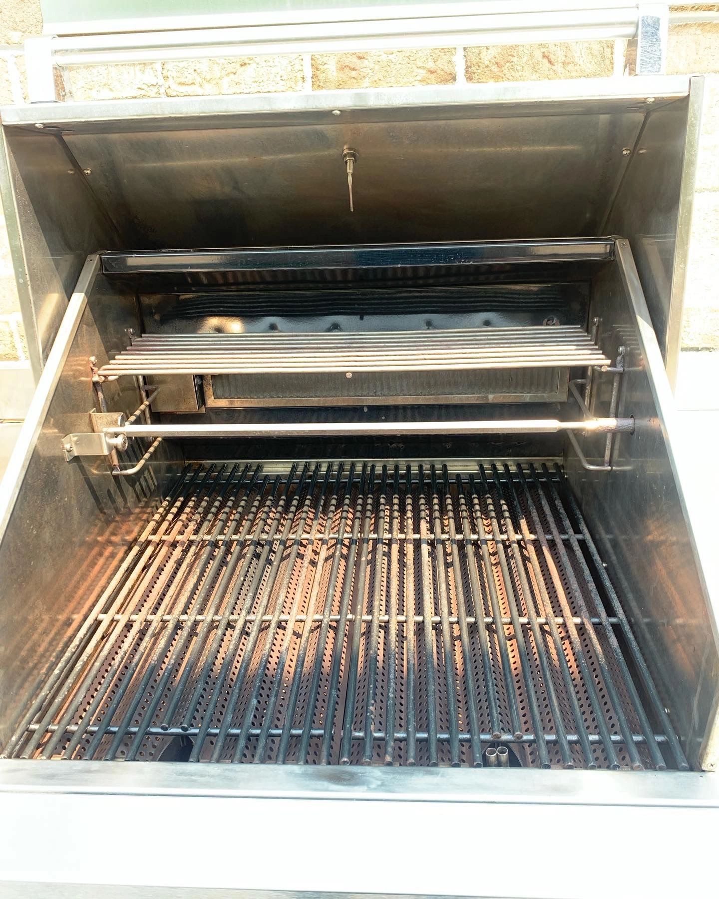 After: Witness the stunning transformation - a gleaming BBQ after our expert cleaning!