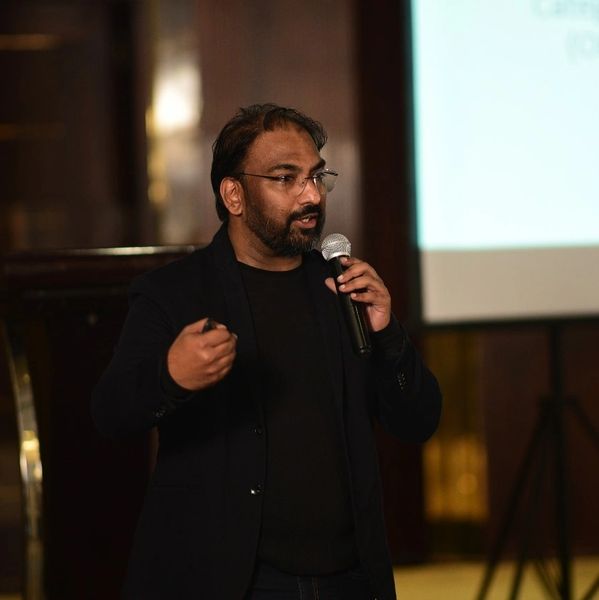 Monimoy explained business entrepreneurship in a Leadership Training program